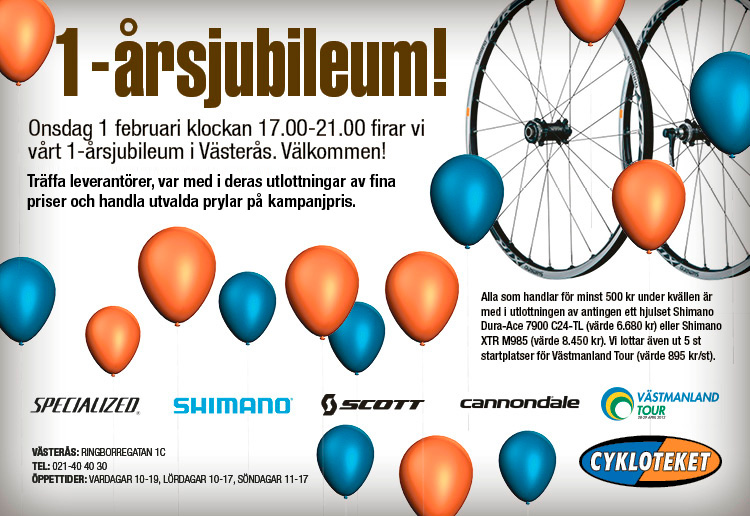 Cykloteket 1 års jubileum i Västerås